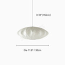 Denmark Designer Silk Pendant Lamp Minimalist Nordic Wabi Sabi for Hotel Restaurant by Ljojo.