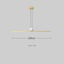 Ljojo Long Strip LED Pendant Light Marble Nordic Chandelier for Home Decor