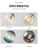 Glass Ball Long Chandelier for Modern Minimalist Loft Living - Ljojo Spiral Luxe Light