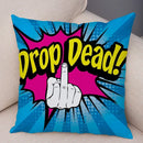 Ljojo Letters Print POP ART Pillowcase - Home Decor Cushion Cover