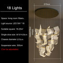 Large Chandeliers Modern Luxury: Ljojo Artistic Lighting for Living Room, Stairs, Art Decor