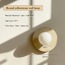 Japanese Style Wabi Sabi Natural Stone Round Wall Lamp for Bedroom by Ljojo.