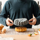 Ljojo 3D Spiral Silicone Cake Mold - Nonstick Pan for Birthday Desserts