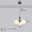 Ljojo Modern Minimalist Magic Bean Glass Chandelier Lighting Bedroom LED Home Decor Suspension Lamp