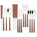 Ljojo 16-Piece Luxury Stainless Steel Tableware Set, Knife Fork Spoon Chopsticks