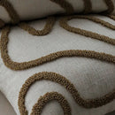Ljojo 45x45cm Line Tufted Chenille Pillow Cover for Indoor Living Room Sofa