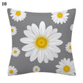 Flower Letter Print Cushion Cover for Stylish Home Decor by Ljojo