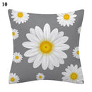 Flower Letter Print Cushion Cover for Stylish Home Decor by Ljojo