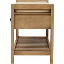 Ljojo™ Entry Shoe Bench with Cushioned Seat, 2 Drawers & Slatted Shelf