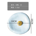 Ljojo Matte Stone Plate Tableware for French Western Food, Steak & Fruit Salad