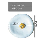 Ljojo Matte Stone Plate Tableware for French Western Food, Steak & Fruit Salad