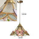 French Medieval Flower Glass Wall Lamp Wooden Retro Fixture by Ljojo