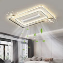 Ljojo Luxury Bladeless Ceiling Fan Light for Master Bedroom - Silent Vaneless Design
