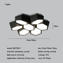 Ljojo Modern Geometry Led Ceiling Lamp Dimmable Chandeliers for Living Room Nordic Home Decor