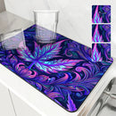 Ljojo 3D Coffee Mat: Quick Dry Kitchen Drying Mat & Bathroom Drain Pad