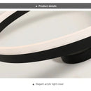 Ljojo LED Ring Ceiling Chandelier for Home Décor Lighting