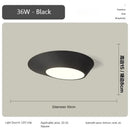 Alien Round Bedroom LED Ceiling Light - Modern Black and White Hallway Fixture by Ljojo