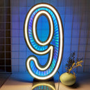 Ljojo™ Starry Sky Tunnel Neon Numbers Sign - Double-Sided 3D Lights