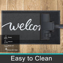 Ljojo Low Profile Welcome Mat - Indoor & Outdoor Non-Slip Door Mat