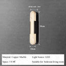 Ljojo Marble Wall Lamp: Modern Minimalist, Luxury Living Room & Bedroom Light