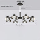 Ljojo SANDYHA Minimalist Glass Chandelier LED Pendant Light Modern Nordic Stylish Lighting