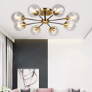LED Ceiling Lamp Stylish Bubble Glass Flower Pendant Light by Ljojo for Home Decor