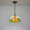 Bunny Chandelier Lovely Rabbit Stained Glass Pendant Lamp by Ljojo