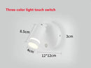 Ljojo LED Spotlight USB Rechargeable Wall Lamp for Living Room - Indoor Bedroom Decor Lighting