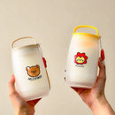 Ljojo Double Wall Water Bottle Cup with Rope Handle for Kids