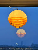 Bauhaus Sunset Orange LED Pendant Lamp for Home Decor by Ljojo