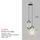 LED Restaurant Pendant Lights Chandelier Black Gold Nordic Luxury Kitchen Fixtures Ljojo