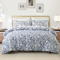Leaf Plant Duvet Set, Boho Quilt Cover, Home Bedding by Ljojo