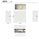 12W LED Wall Lamp Modern Indoor Lighting Aluminum Sconces for Living Room Bedroom Ljojo