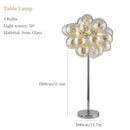 Ljojo Magic Beans Glass Bubble Chandelier: Nordic Fashion Pendant Light for Living Room Dining Office