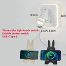Ljojo LED Spotlight USB Rechargeable Wall Lamp for Living Room - Indoor Bedroom Decor Lighting