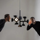 Ljojo Postmodern LED Ceiling Chandeliers - Creative Black Pendant Lights for Home Decor