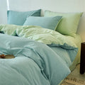 Ljojo 100% Cotton Yarn-Dyed 4-Piece Duvet Set - Ultra-Soft Bedding