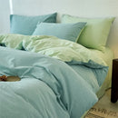 Ljojo 100% Cotton Yarn-Dyed 4-Piece Duvet Set - Ultra-Soft Bedding