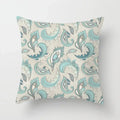 Ljojo Mint Green Geometric Print Lumbar Pillowcase