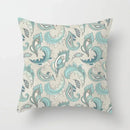 Ljojo Mint Green Geometric Print Lumbar Pillowcase