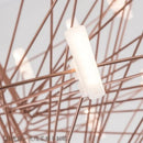 Ljojo Luxe Coppelia Loft Iron Chandelier: High-End LED Round Wire Lighting