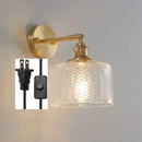 Green Glass Modern Wall Lamp Sconce with LED Light - Ljojo