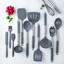 Ljojo 14-Piece Stainless Steel Silicone Kitchenware Set in Storage Barrel