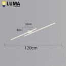 Ljojo Long Strip Aisle LED Ceiling Light for Bedroom Kitchen Decor