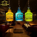 Ljojo Macaroon Glass Pendant Lights for Home Restaurant Kitchen Island Loft Decor