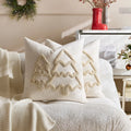 Embroidered Christmas Tree Cushions Cover - Ljojo Branded Festive Pillowcase