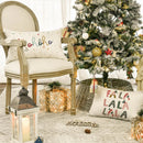 Christmas Green Linen Pillowcase by Ljojo - Festive Holiday Cushion Cover