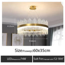 Ljojo Luxe Crystal Pendant Light for Living Room Dining Bedroom