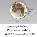 Art Moon LED Wall Lamp Modern Aisle Corridor Sconce Gallery Background Decoration by Ljojo