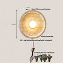 Ljojo LED Wall Lamp - Nordic Modern Design - Yellow Stone - Pull Chain - Home Decor
